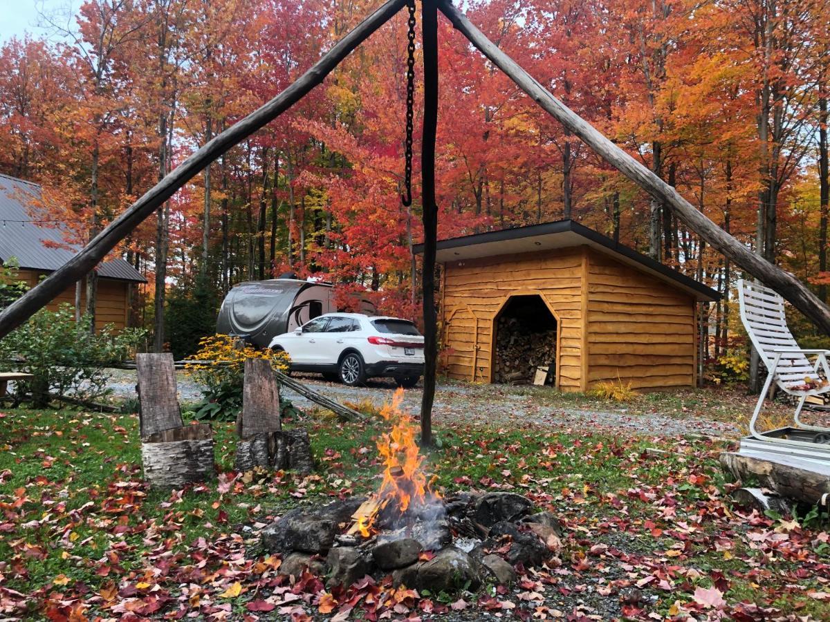 Chalet En Bois Rond Villa Sainte-Marie Exteriör bild