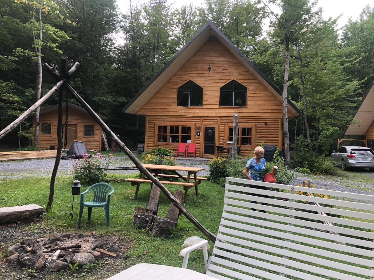 Chalet En Bois Rond Villa Sainte-Marie Exteriör bild